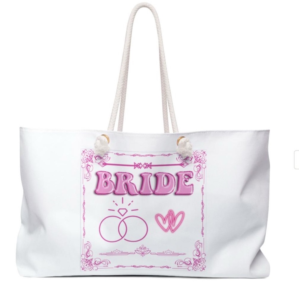 White Bride Tote Bag